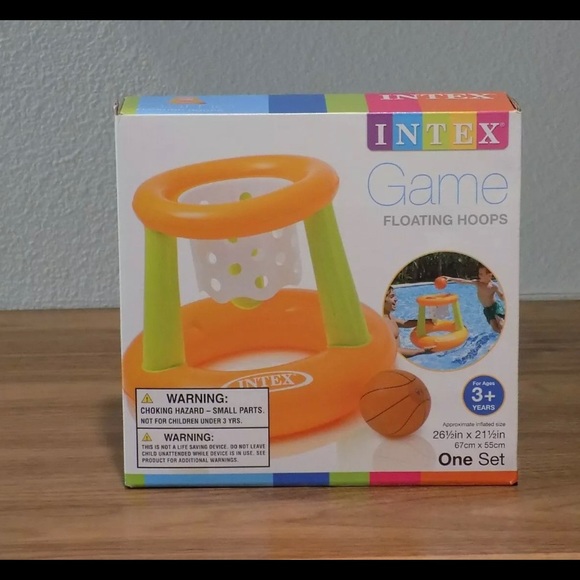 Intex Toys New Pool Game Inflatable Basketball Floating Hoop Poshmark